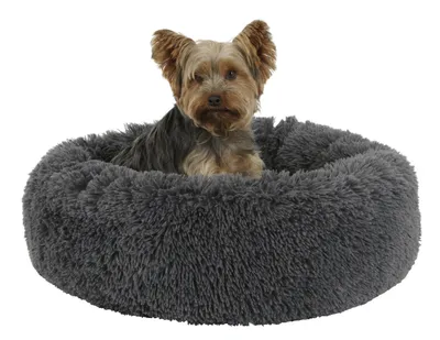 Zdjęcie produktu dla Legowisko dla psa Fluffy, ciemnoszare, 19 cm Ø 76 cm, Kerbl