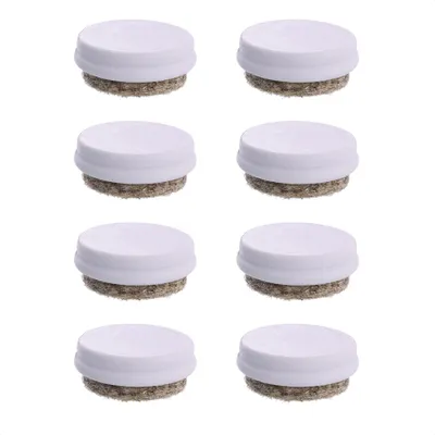 Produktbild von WAGNER. QuickClick® 2in1 Filz- & Kunststoffgleiter DUO - 8tlg Set Ersatzgleiter Ø 20 mm - für Basis Ø 20 mm - DE Ware - 16771899