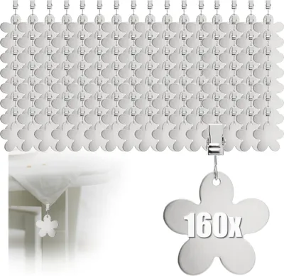 Produktbild von com-four® 160x Tischdeckenbeschwerer, Tischtuchgewichte aus rostfreiem Edelstahl