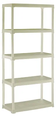 Zdjęcie produktu dla Regał Pvc 80X40X176Cm 5X30Kg Beżowy