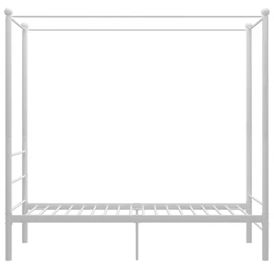 Image de Lit moderne en métal, structure de lit minimaliste, dimensions 90x200 cm