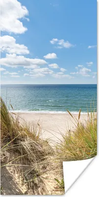 Produktbild von MuchoWow® Poster Düne - Gras - Meer - Strand 20x40 cm - Plakat - Foto