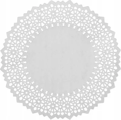 Produktbild von Weiße durchbrochene Papierservietten 25 cm 12 Stück