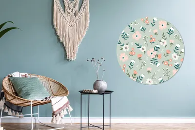 Produktbild von MuchoWow® - Mauerkreis - Wandbilder - Runde Bild - Bild aus Aluminium - Schlafzimmer - Wohnzimmerdekoration - Wand Dekoration