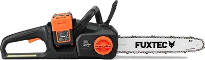 Immagine prodotto di FUXTEC Motosega a batteria 2x20V FX-E2KS SOLO Lunghezza di Taglio 35 cm, 4,2 kg, Velocità della Catena 15 m/s, Senza Batteria né Caricatore