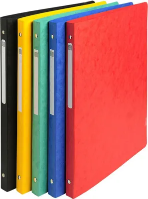Zdjęcie produktu dla Exacompta 51250E – blok w spiralę A4 z tektury manilowej 20 mm do formatu DIN A4, różne kolory
