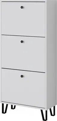 Produktbild von Schuhkipper Vicco Siri Weiß 130 x 60 cm mit 3 Klappschubladen, Model 51837