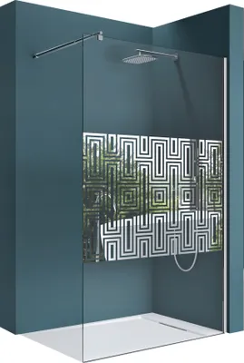 Produktbild von Mai & Mai Duschwand für Dusche Duschabtrennung 140x200cm Walk-In Dusche ESG-Sicherheitsglas 10mm NANO Glas BRAM1 Bremen2DM