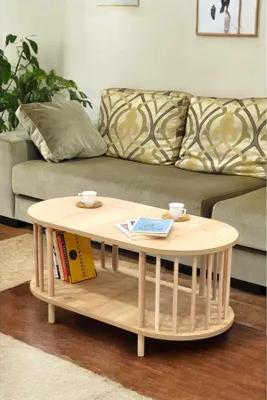 Productafbeelding van Skye Decor, hoogwaardige nesttafel (3-delig), Sapphire Oak, 100% melamine | 1001