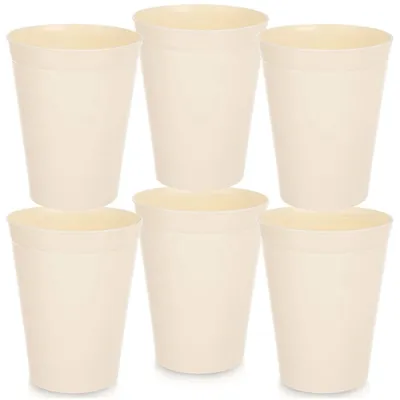 Produktbild von Set aus Kunststoffbechern, Creme, 300 ml, 6-teilig