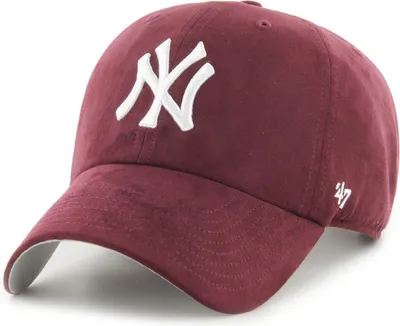 Produktbild von 47 Brand Strapback Cap - SUEDE New York Yankees maroon