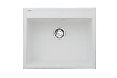 Produktbild von Granitspüle Küchenspüle Granit Einbauspüle Spülbecken Spüle Granit Weiss 50x60cm
