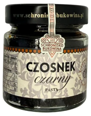 Produktbild von Schwarze Knoblauchpaste 200g 100% - Schronisko Bukowina