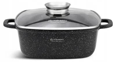 Produktbild von Edenberg EB-8111 Marmorierter Topf mit Deckel 2,8L