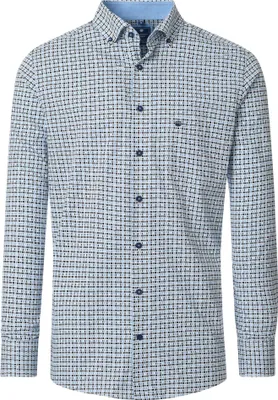 Produktbild von Redmond - Comfort Fit - Herren Freizeithemd Langarm Hemd (252010111), Größe:M, Farbe:Blau(100)