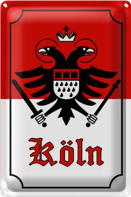 Produktbild von Blechschild Wappen 20x30cm Köln Stadtwappen Stadt