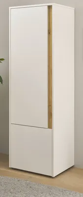 Produktbild von Aktenschrank Center in weiß und Wotan Eiche Stauraumschrank Homeoffice Büro