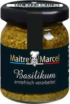 Produktbild von Maitre Marcel Basilikum in Sonnenblumeöl, 50g