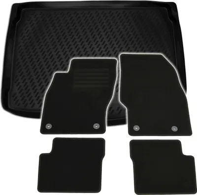 Produktbild von Gummi-Kofferraumwanne + Fußmatten Set für Opel Corsa E, Bj. 1/2015-
