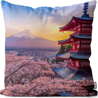 Produktbild von VOID Fujiyoshida Japan Pagode Kissenbezug Kissenhülle Polyester wasserfest Outdoor Indoor