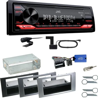 Produktbild von JVC KD-X272DBT DAB+ Bluetooth FLAC Einbauset für Ford Kuga Fusion Galaxy S-Max
