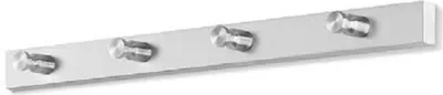 Produktbild von ZACK ACCOLO, Wand-montiert, Edelstahl, 4 Haken, Edelstahl, Edelstahl, Gebürstet