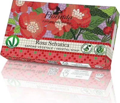 Produktbild von Florinda Pflanzenseife Rosa Selvatica 100g