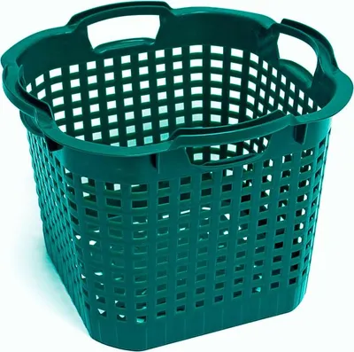 Produktbild von 25 Liter Unikorb Transportkorb Brennholzkorb Holzkorb Gartenkorb Stapelkorb Multikorb drehstapelbar dunkelgrün