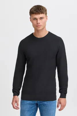 Produktbild von Blend BHMgoar Herren Strickpullover Pullover mit Rundhals Rippbündchen 100% Baumwolle Regular fit