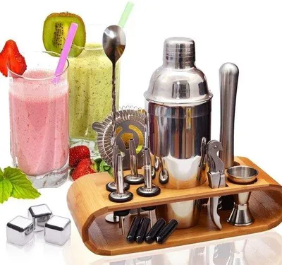 Produktbild von Famanu Cocktailset 18-teilig - inklusive Holzrahmen