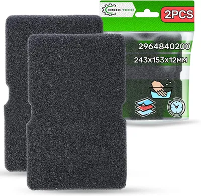 Produktbild von Sponsfilter für Wäschetrockner, 243 x 153 x 12 mm, 2 Stück, Ersatzfilter für Wärmepumpentrockner