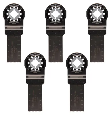 Zdjęcie produktu dla Zestaw pił do cięcia wgłębnego Makita TMA050, 5 szt., Starlock OIS / Plus / Max (B-64842-5) 24 x 50 mm
