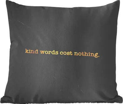 Produktbild von MuchoWow® Zierkissen Sofakissen Wohnzimmer Dekokissen 45x45 cm Zitate - Sprichwörter - Gold - Marmor - Schlafpolster - Polster für das Sofa