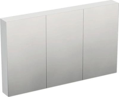 Jungborn Spiegelschrank TRENTA 120 x 14,4 x 72 cm weiß hochglanz 3-türig IP 44