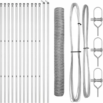 Produktbild von vidaXL Zaunpfosten aus Stahl, Silber, Wetterfest, Maße: 2500 x 3,2 x 100 cm