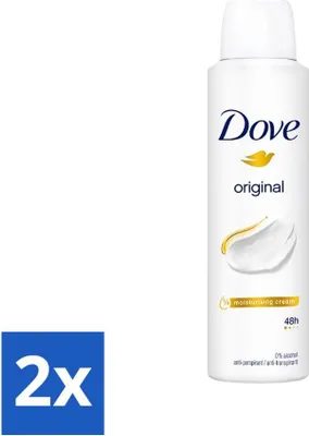 Produktbild von Dove Original - Deospray - Antitranspirant - 150 ml - Vorteilspack - 2 Stücke