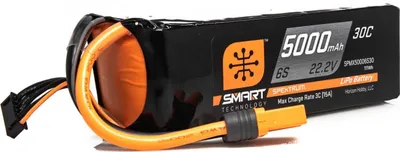 Obrázok produktu pre Spektrum Lipo batéria 5000mah 6S 22.2V Smart 30C IC5 - EC5