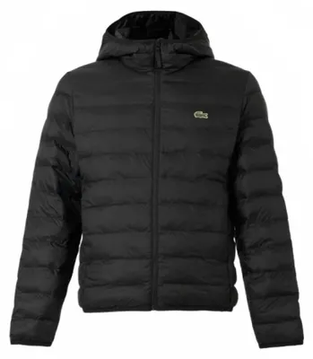 Produktbild von Lacoste Logo Puffer Jacke, Schwarz L