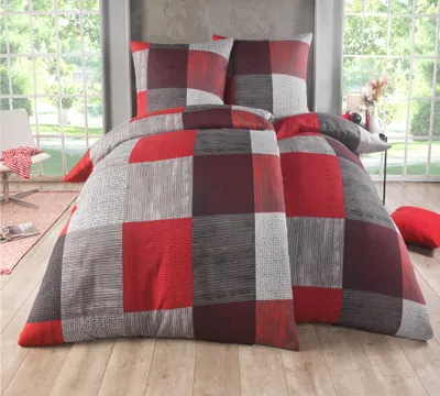 Produktbild von Kuscheli® Bettwäsche 135x200 4 teilig |   & fürAllergiker geeignet | Bettwäsche Set mit je 2 Bettbezügen und 2 Kissenbezügen