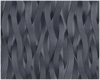 Immagine prodotto di Carta da parati in lana a righe EDEM 81130BR29 con accenti metallici in rilievo argento platino grigio antracite 26,5 m2
