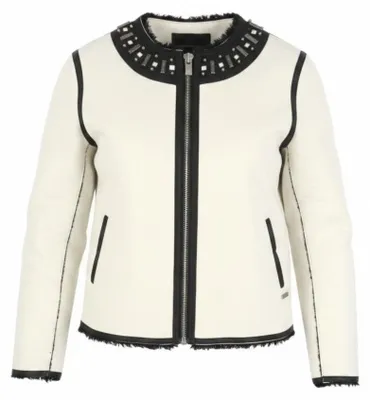 Produktbild von Weiße Modacryljacke - S
