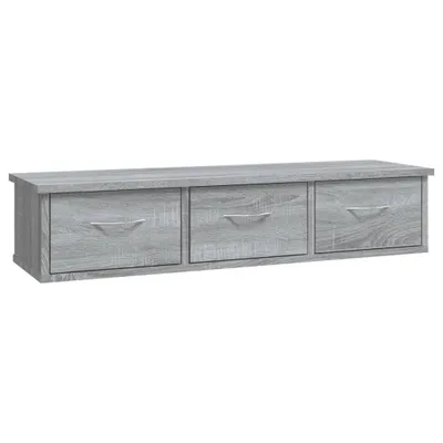 Obrázek produktu pro vidaXL Nástěnná skříňka Grey Sonoma 88x26x18,5 cm Dřevěný materiál