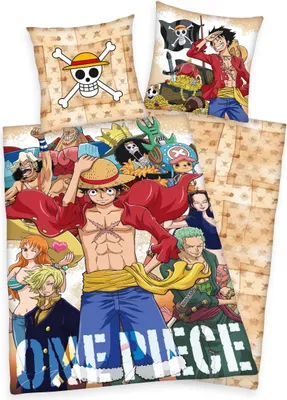 Produktbild von One Piece - Wendebettwäsche (Renforcé) - 80 x 80 / 135 x 200 cm