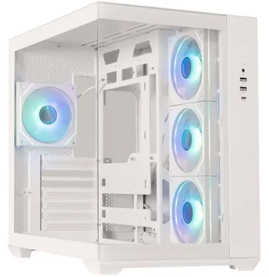 Produktbild von Gehäuse ohne Netzteil – BITFENIX AL118 – Cube – ATX-Formfaktor – Weiß