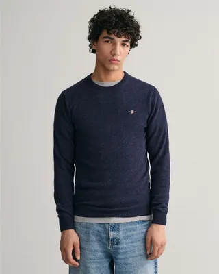 Produktbild von Gant Superfine Lambswool Pullover Blau S Mann Blau S