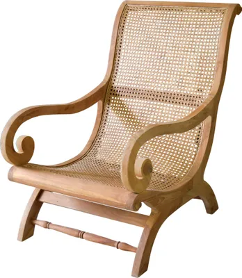 Productafbeelding van Teako Design Hishult fauteuil van massief teakhout, 96 × 65 × 98 cm