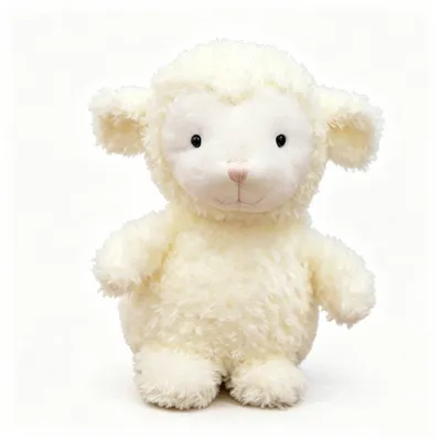 Produktbild von Kuscheltier Lamm 30 cm – Weiches Plüschtier für Kinder, Weiß