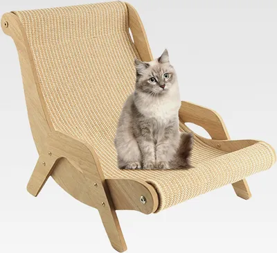 Produktbild von Katzenstuhl, Katzen-Sisalstuhl - Eleganter, Robuster Katzen-Schaukelstuhl Ruheplatz, Sisal Kratzmöbel, Haustierfreundlicher Katzenkratzer Und Kratzstuhl Für Außen Innen Garten, Wohnzimmer, Balkon