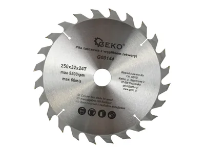 Immagine prodotto di Geko G00144 Tct - Lama per sega circolare per legno (250 x 32 x 24 T, 12 pz.)