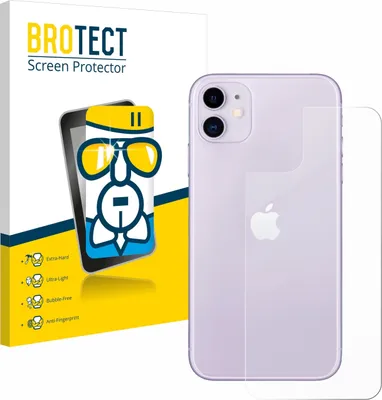 Produktbild von BROTECT Schutzglas für Apple iPhone 11 (Rückseite) Schutzfolie Panzer Folie Glas Display Schutz klar